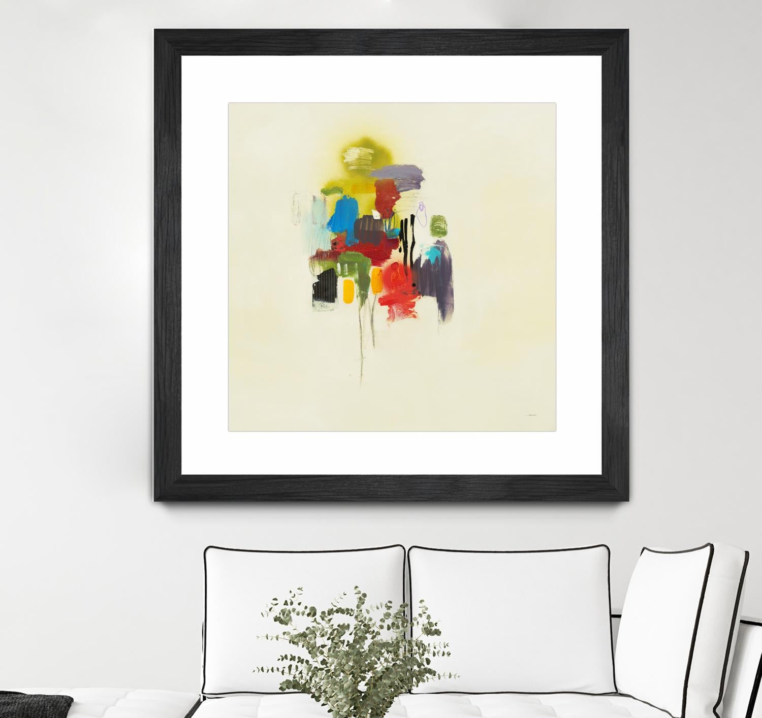 In the Beginning I by L. Baines on GIANT ART - reds, yellows abstract