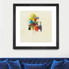 In the Beginning I by L. Baines on GIANT ART - reds, yellows abstract