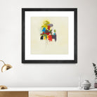 In the Beginning I by L. Baines on GIANT ART - reds, yellows abstract