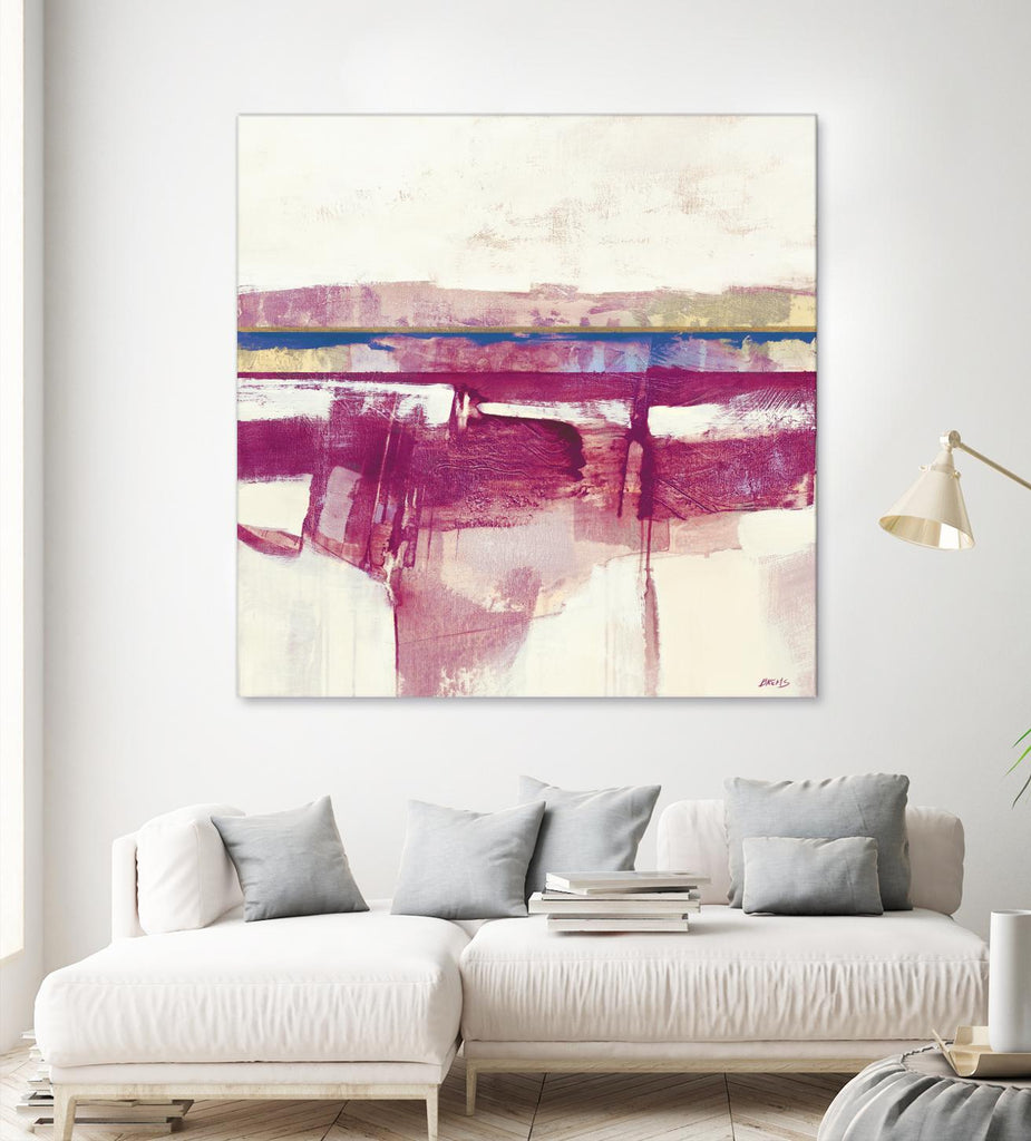 Gold Line II V1 by Scott Brems on GIANT ART - pinks abstract