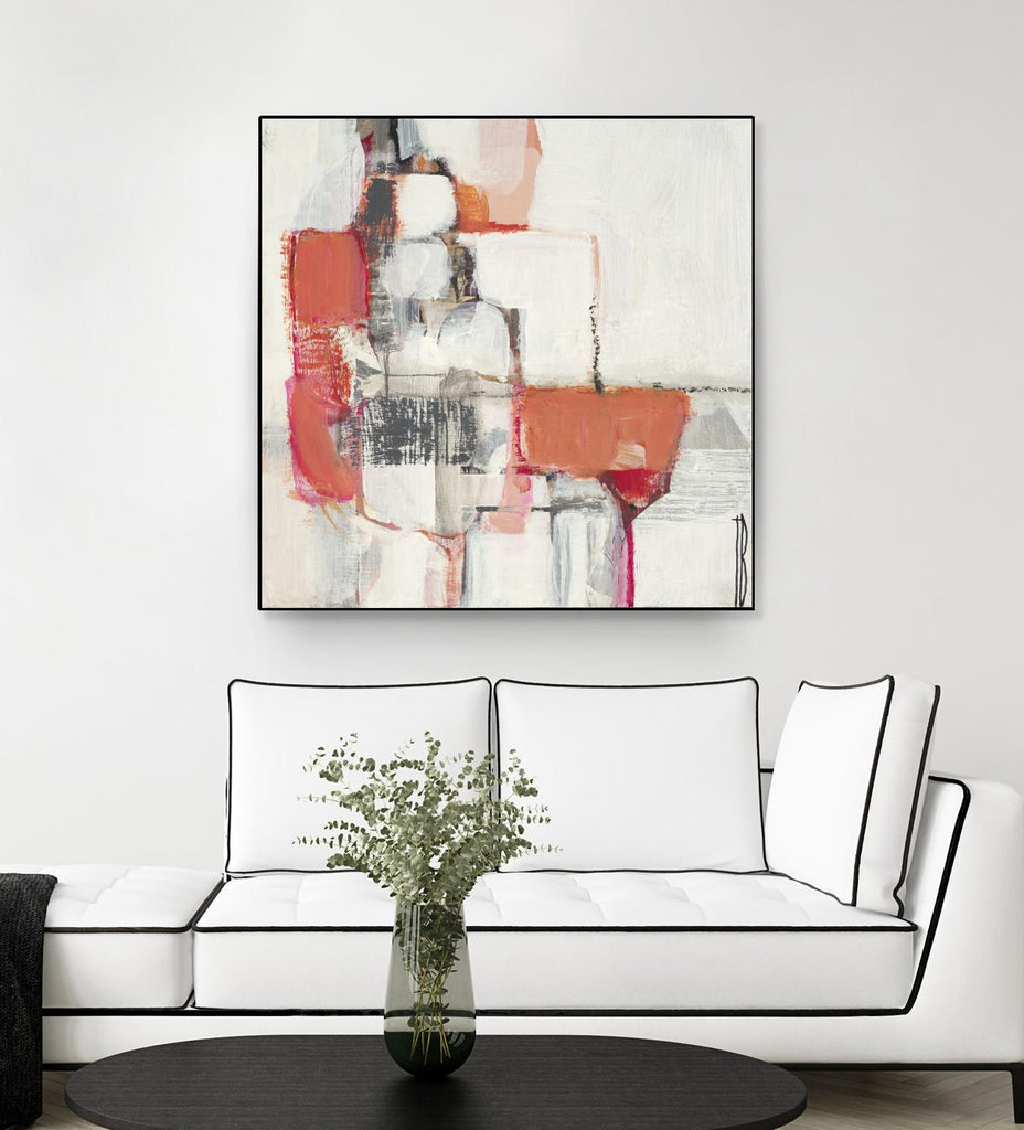 Map Series I by Terri Burris on GIANT ART - pinks abstract
