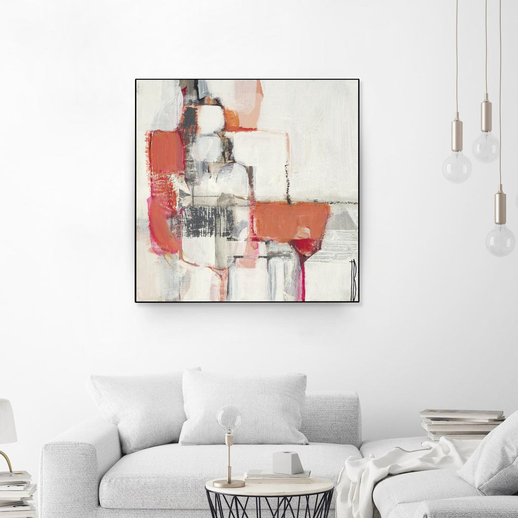 Map Series I by Terri Burris on GIANT ART - pinks abstract
