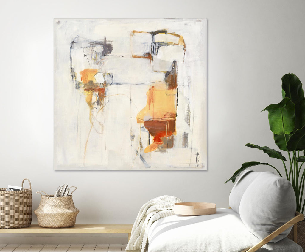 Road Map II by Terri Burris on GIANT ART - oranges, grays abstract