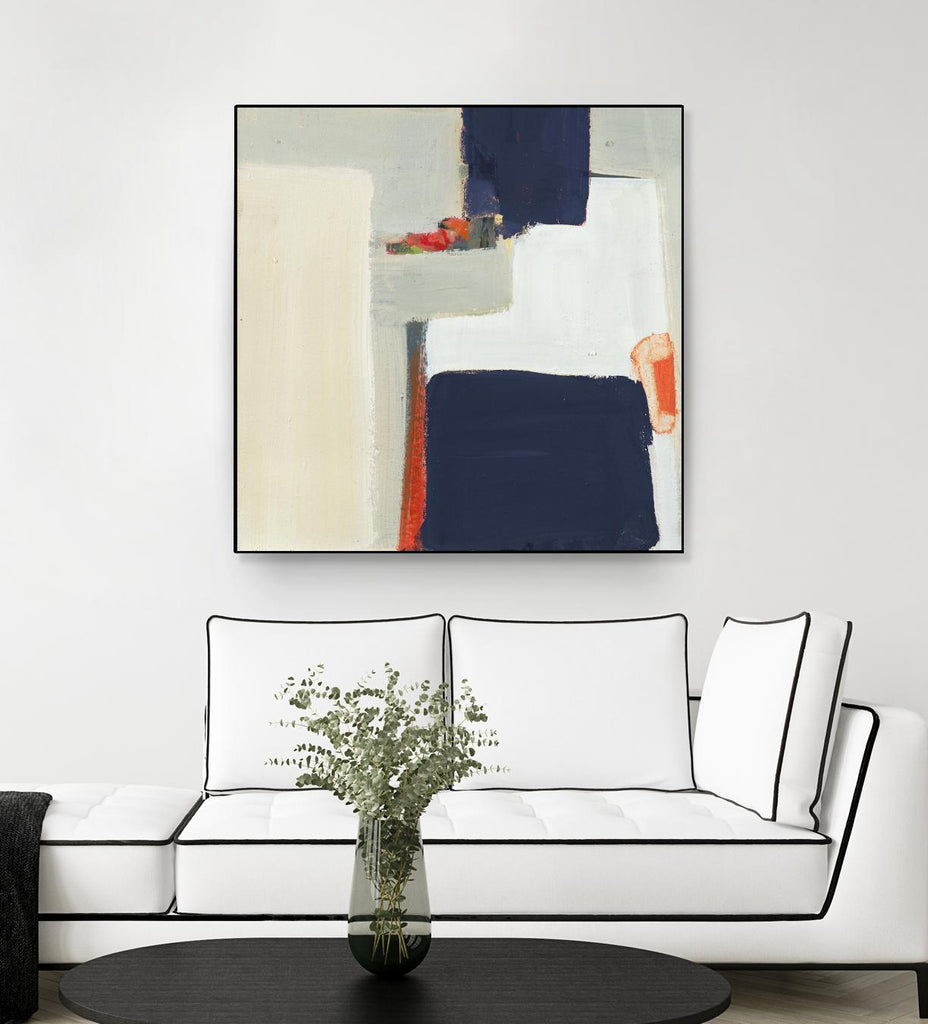 Bay Bridge V1 by Terri Burris on GIANT ART - whites & creams abstract geometric