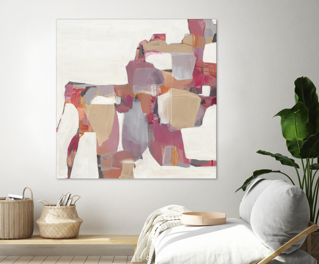 Géranium par Terri Burris sur GIANT ART - rose abstrait