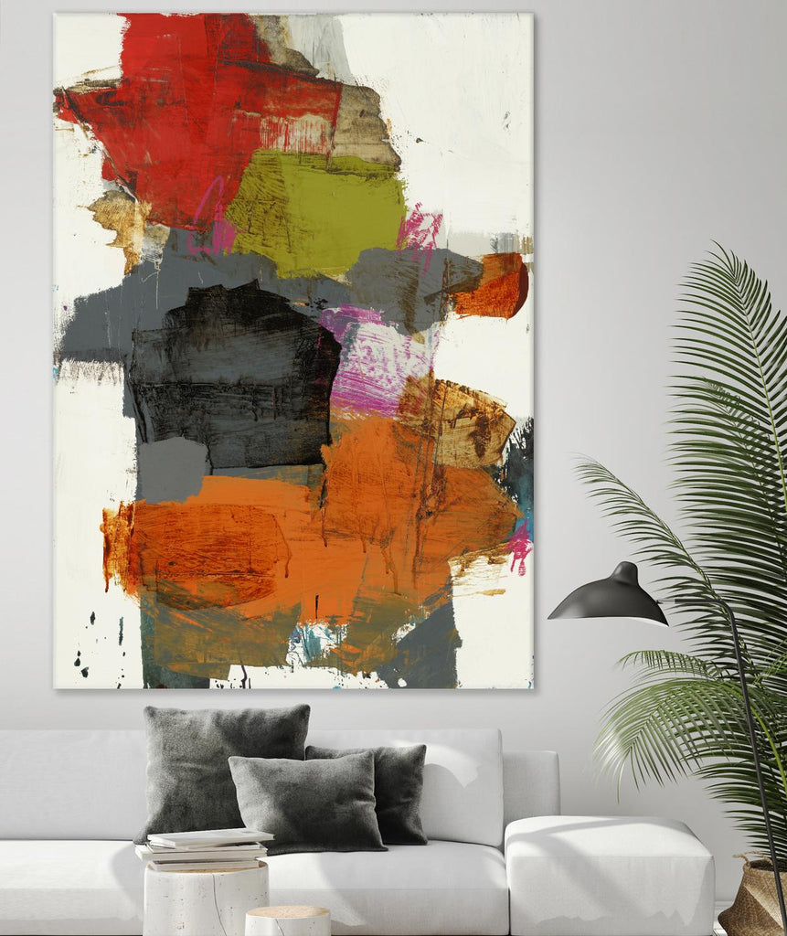 Tried & True II by Brent Foreman on GIANT ART - reds, oranges abstract