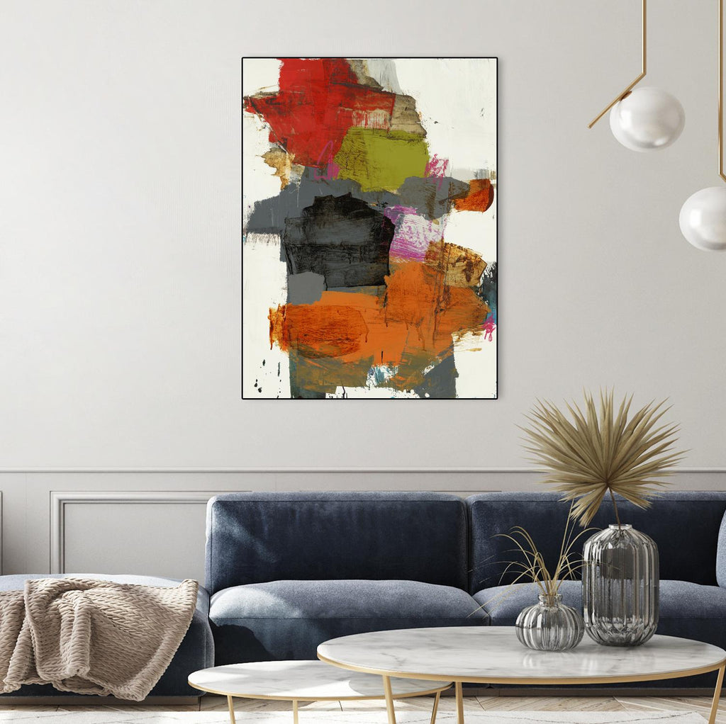 Tried & True II by Brent Foreman on GIANT ART - reds, oranges abstract
