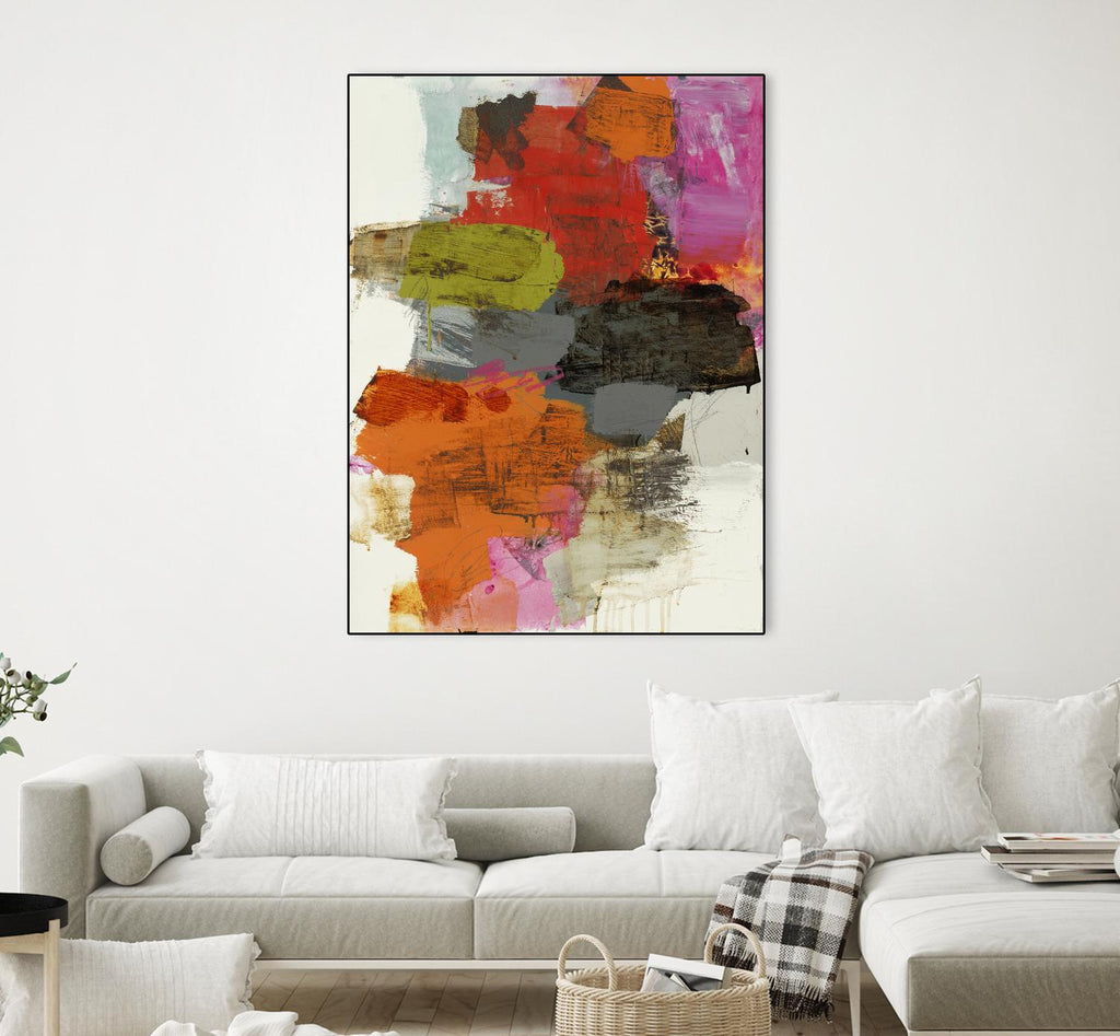 Tried & True III by Brent Foreman on GIANT ART - reds, oranges abstract