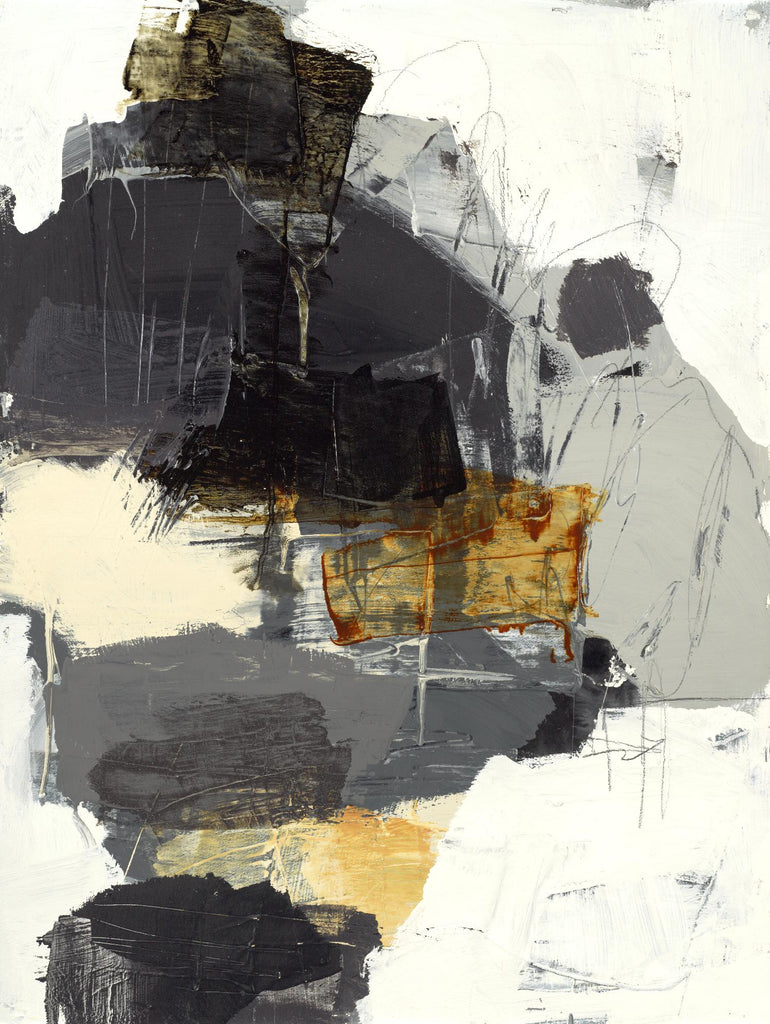 Monochrome Manta I de Brent Foreman sur GIANT ART - gris abstraits