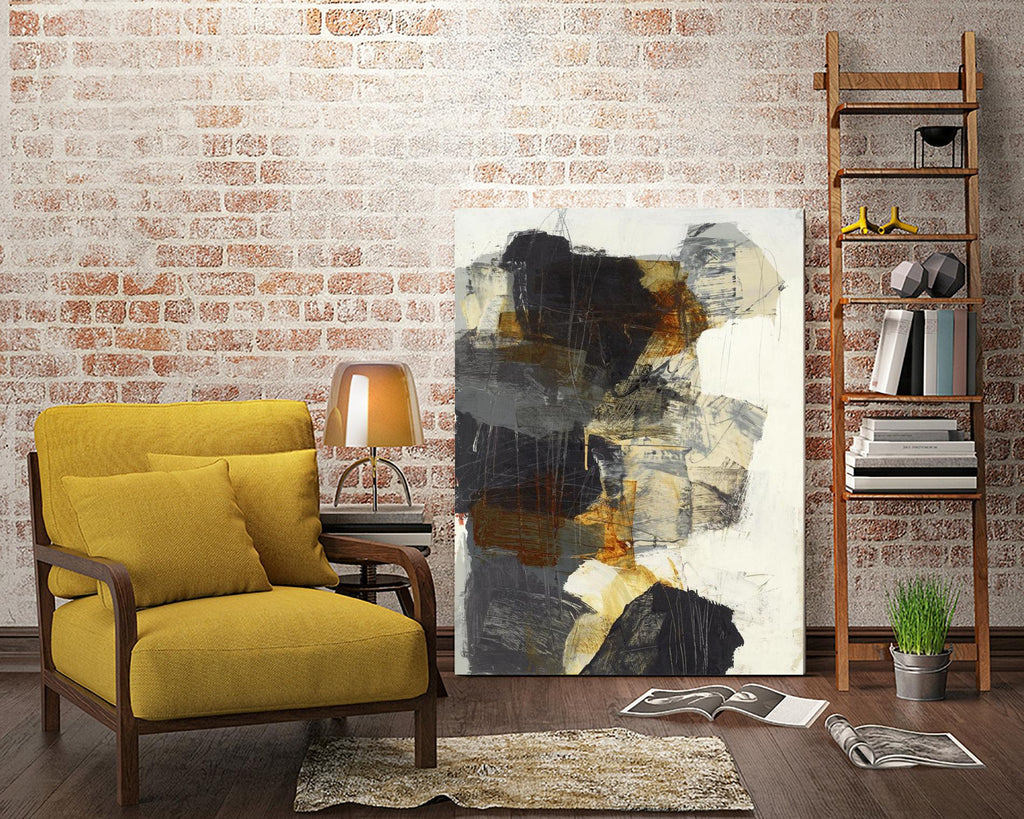 Monochrome Manta III de Brent Foreman sur GIANT ART - gris abstraits