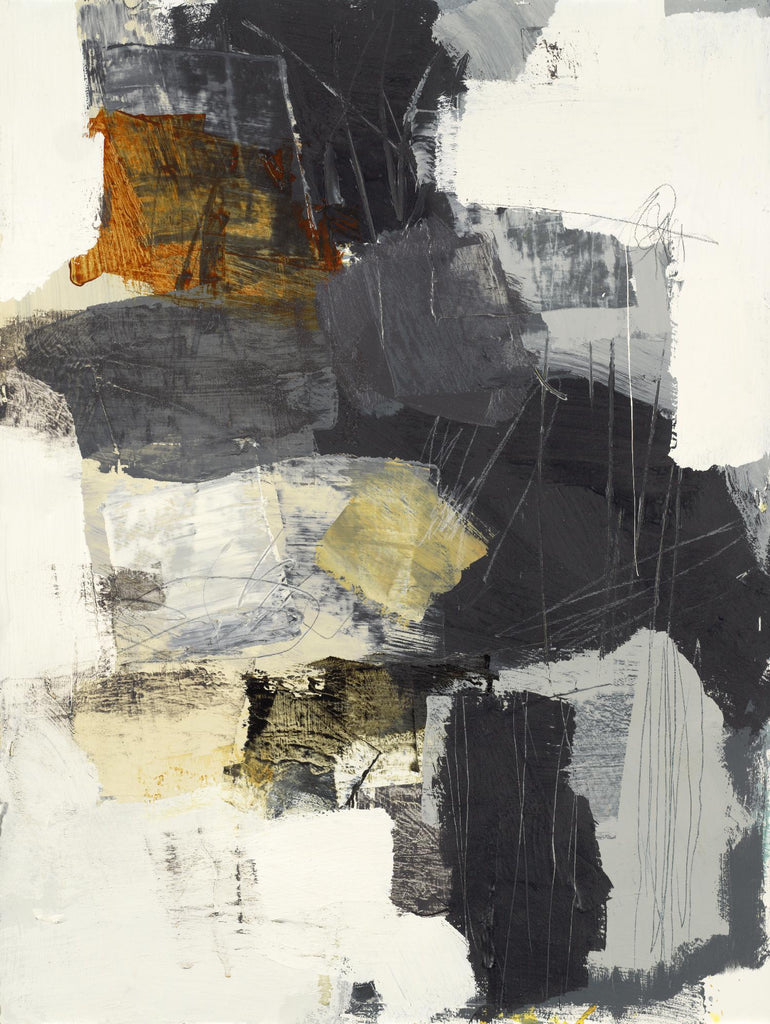 Monochrome Manta II de Brent Foreman sur GIANT ART - gris abstraits