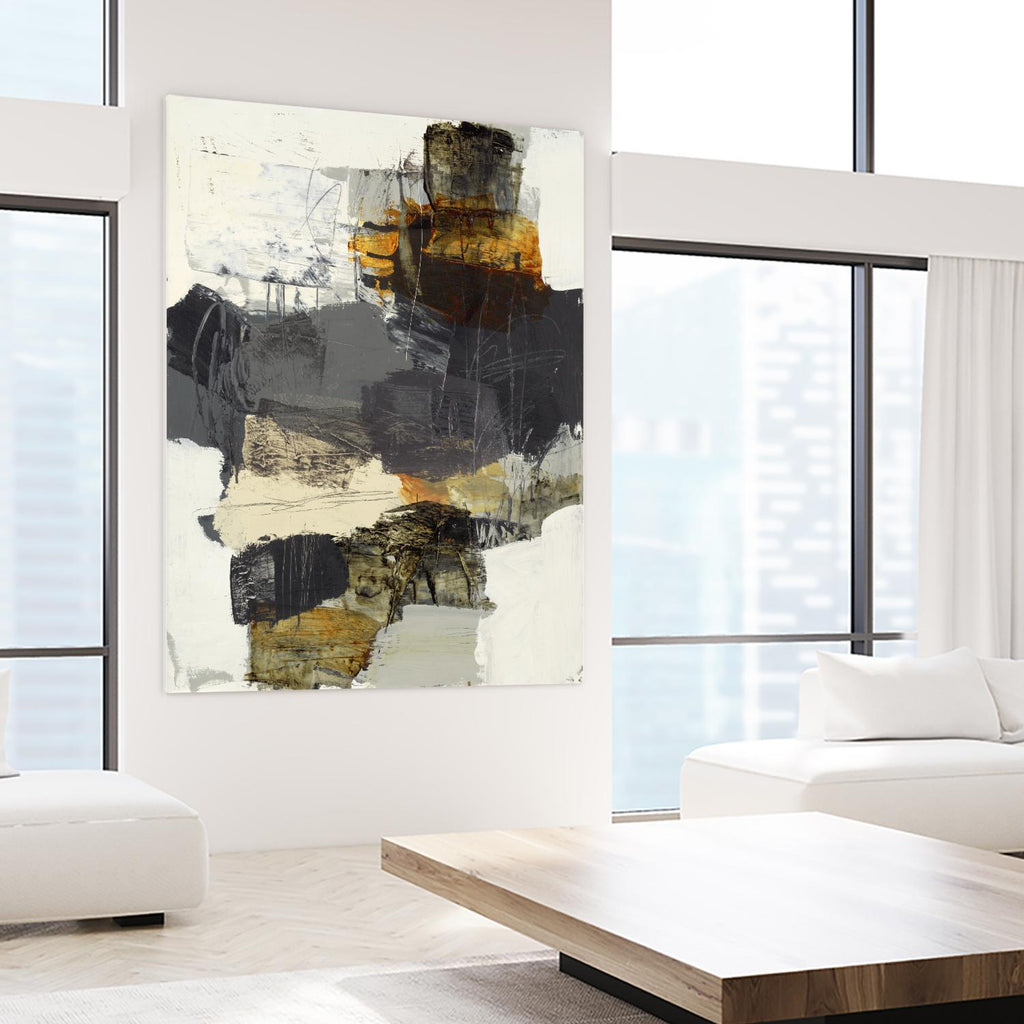 Monochrome Manta IV de Brent Foreman sur GIANT ART - gris abstraits