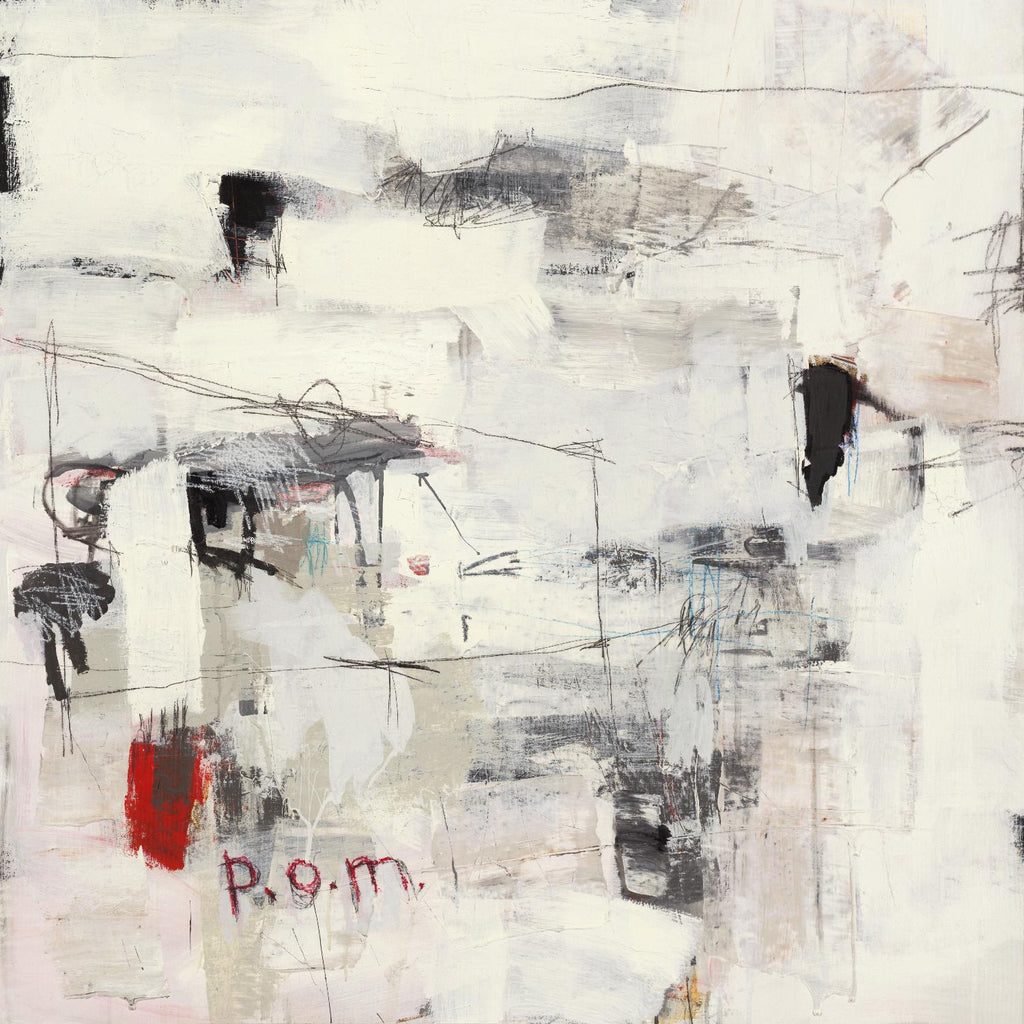 Piece Of Mind de Brent Foreman sur GIANT ART - abstrait blanc et crème