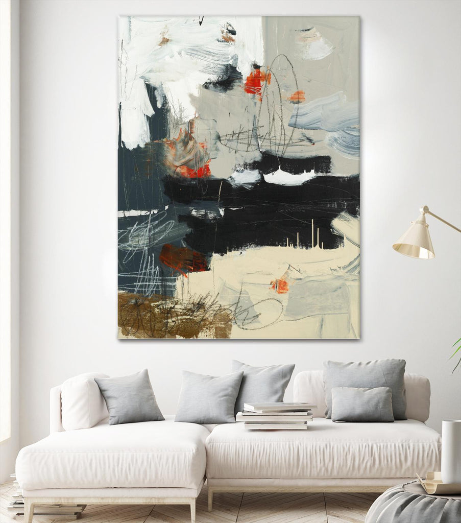 By The River's Edge by Brent Foreman on GIANT ART - black abstract white