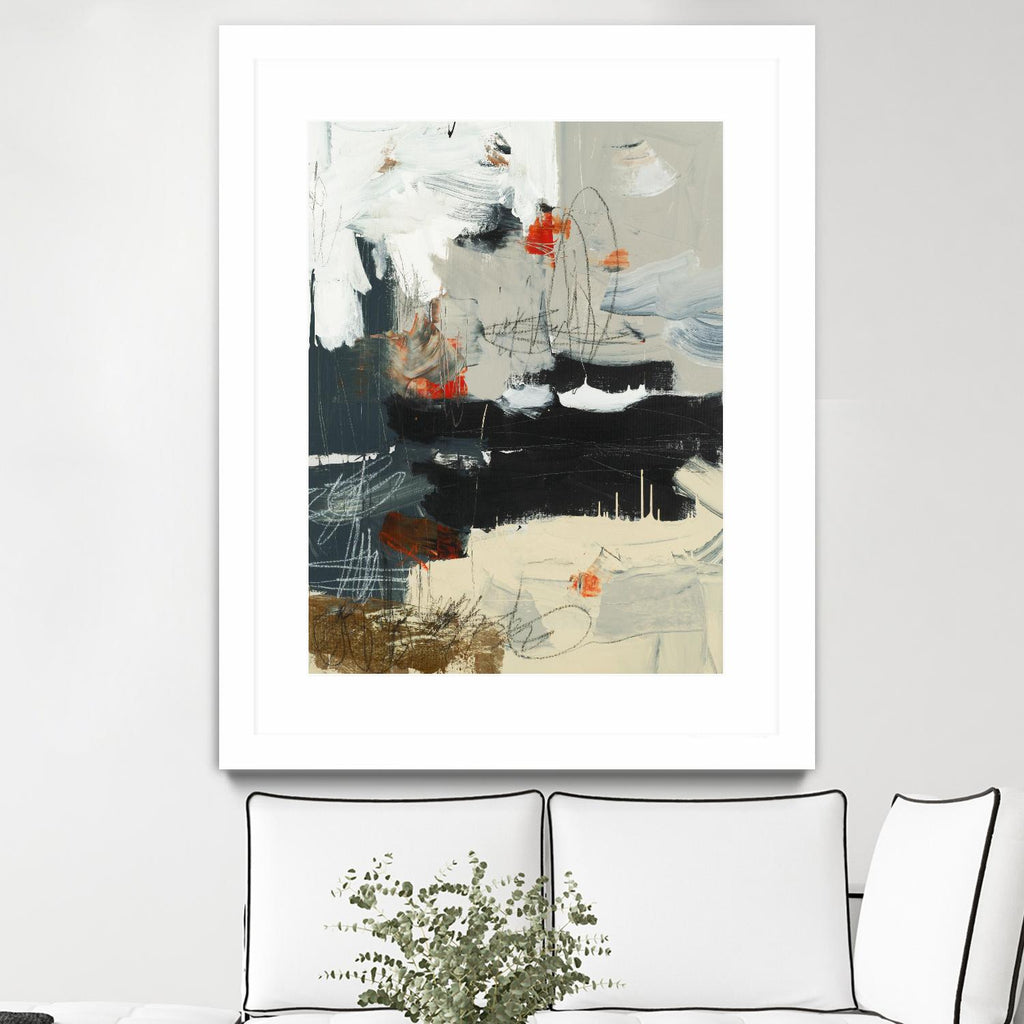 By The River's Edge by Brent Foreman on GIANT ART - black abstract white