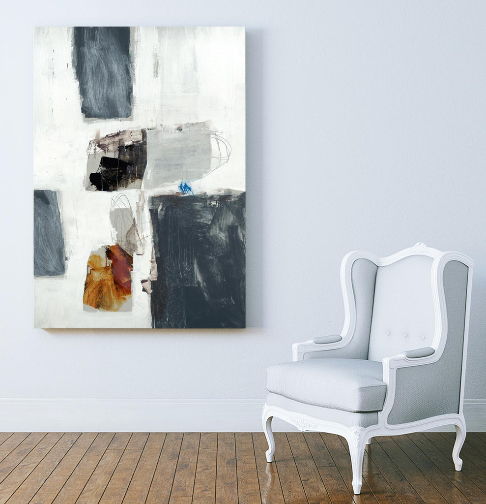 WATCH FROM THE WINDOW II par BRENT FOREMAN sur GIANT ART - abstrait blanc