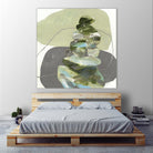 Green Cairns III by Ruth Fromstein on GIANT ART - greens organic shapes