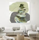 Green Cairns III by Ruth Fromstein on GIANT ART - greens organic shapes