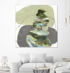 Green Cairns III by Ruth Fromstein on GIANT ART - greens organic shapes