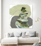 Green Cairns III by Ruth Fromstein on GIANT ART - greens organic shapes