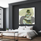 Green Cairns III by Ruth Fromstein on GIANT ART - greens organic shapes