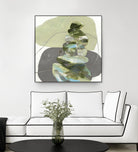 Green Cairns III by Ruth Fromstein on GIANT ART - greens organic shapes