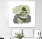 Green Cairns III by Ruth Fromstein on GIANT ART - greens organic shapes