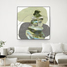 Green Cairns III by Ruth Fromstein on GIANT ART - greens organic shapes