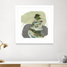 Green Cairns III by Ruth Fromstein on GIANT ART - greens organic shapes