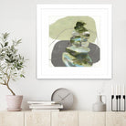 Green Cairns III by Ruth Fromstein on GIANT ART - greens organic shapes