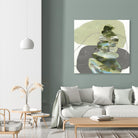 Green Cairns III by Ruth Fromstein on GIANT ART - greens organic shapes