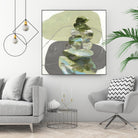 Green Cairns III by Ruth Fromstein on GIANT ART - greens organic shapes