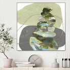 Green Cairns III by Ruth Fromstein on GIANT ART - greens organic shapes