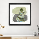 Green Cairns III by Ruth Fromstein on GIANT ART - greens organic shapes