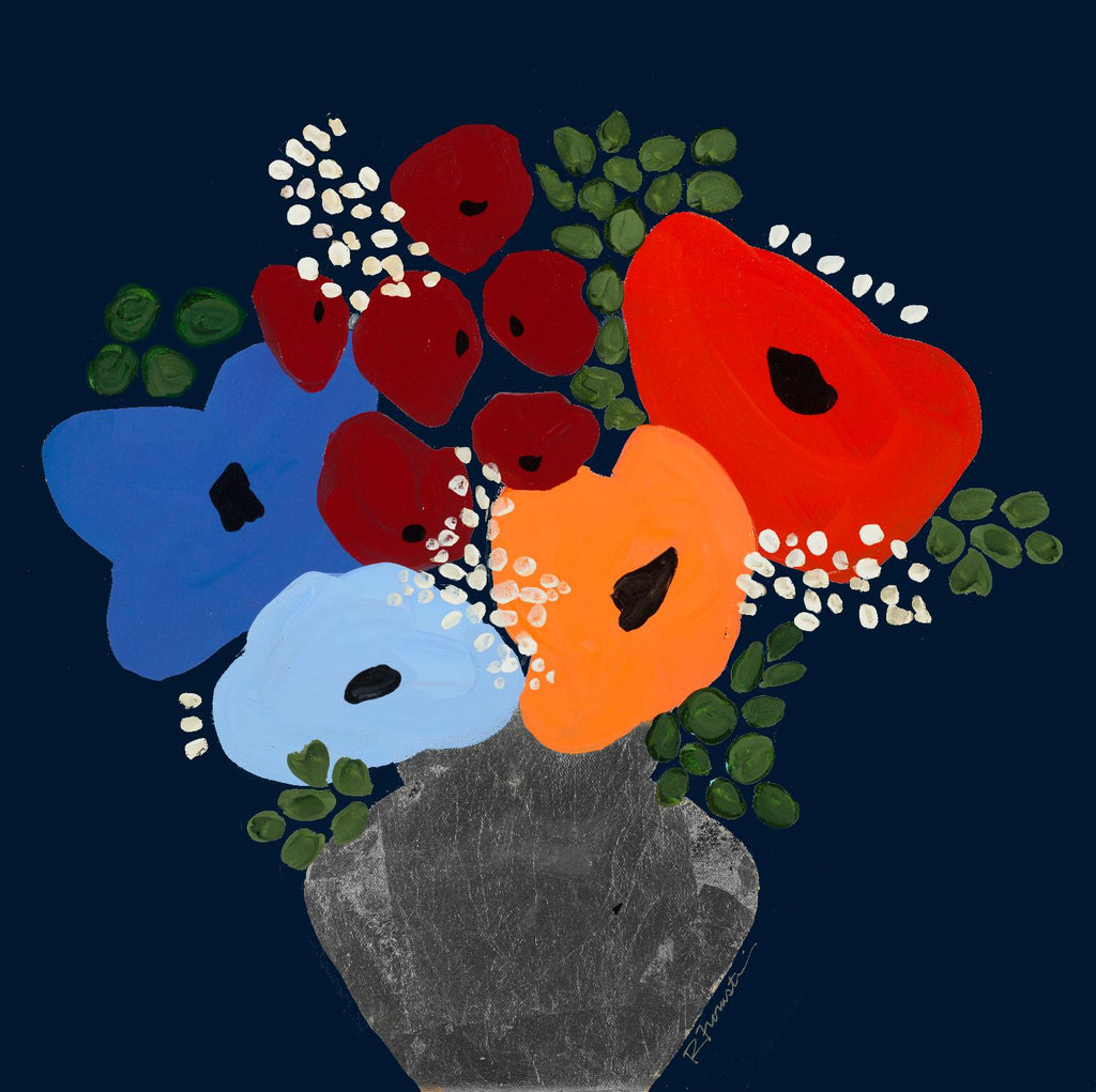 Ma journée V2 par Ruth Fromstein sur GIANT ART - bouquet botanique bleu