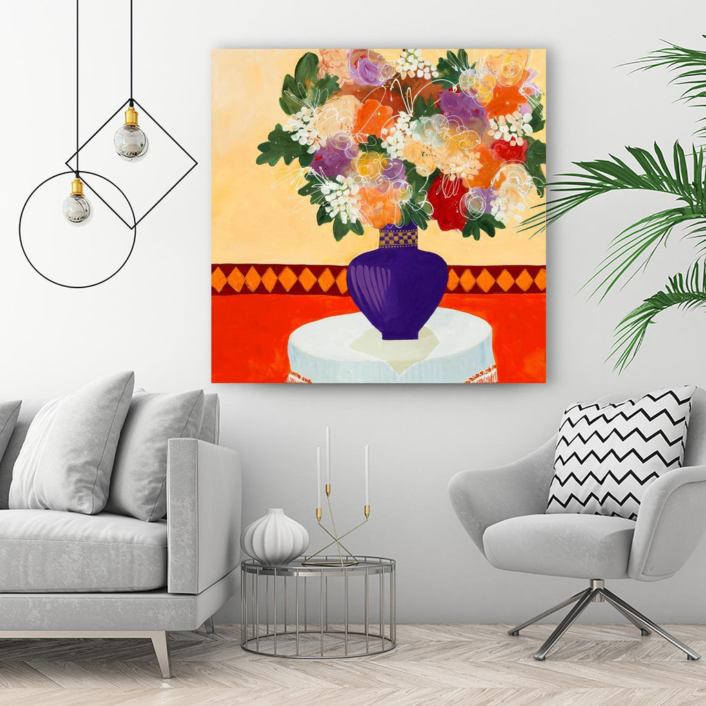Taking In The Joy by Ruth Fromstein on GIANT ART - oranges floral bouquet