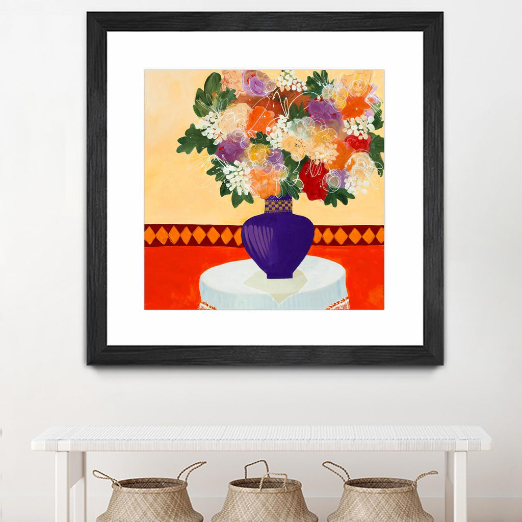Taking In The Joy by Ruth Fromstein on GIANT ART - oranges floral bouquet