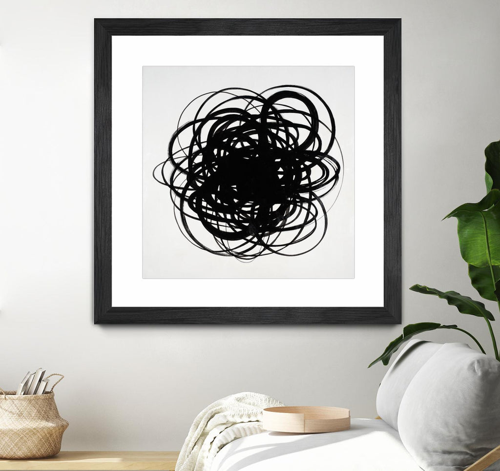 Scribbles II by KC Haxton on GIANT ART - black abstract