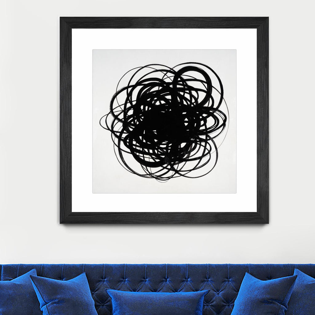 Scribbles II by KC Haxton on GIANT ART - black abstract