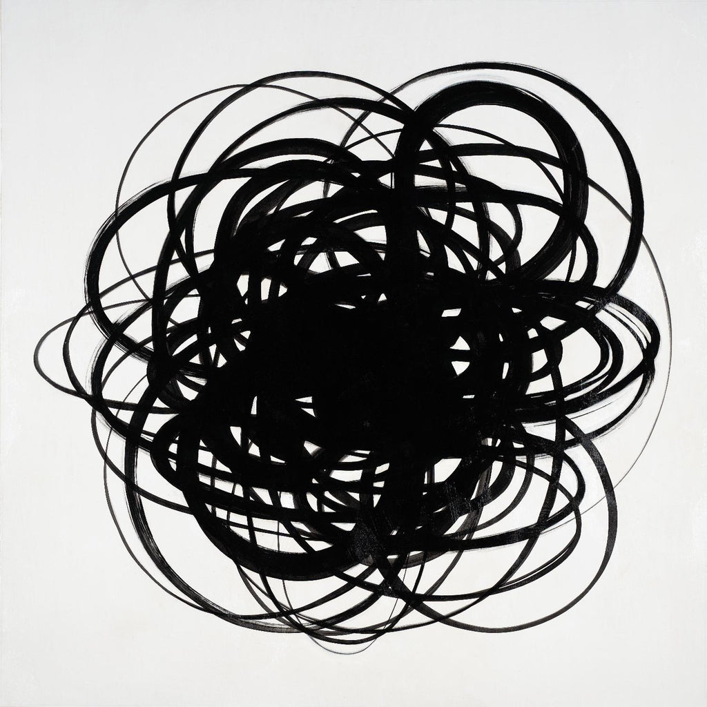 Gribouillis II de KC Haxton sur GIANT ART - abstrait noir