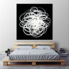 Scribbles I by KC Haxton on GIANT ART - black abstract