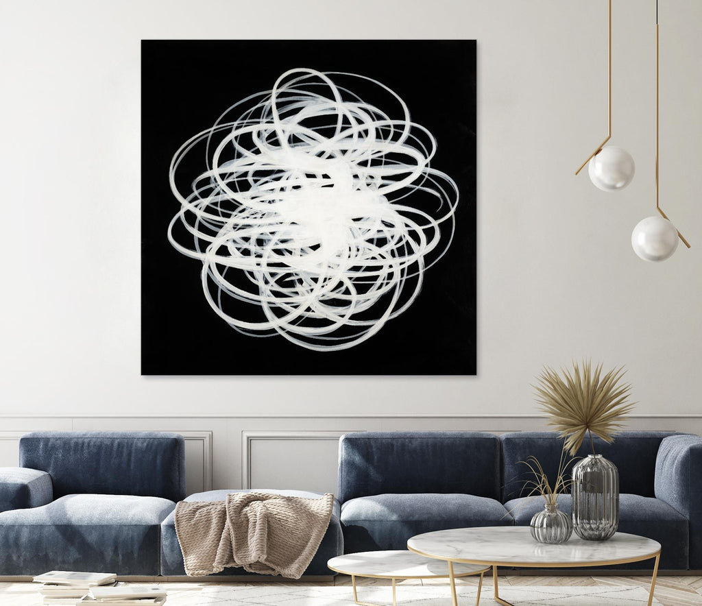 Scribbles I by KC Haxton on GIANT ART - black abstract