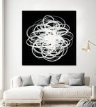 Scribbles I by KC Haxton on GIANT ART - black abstract