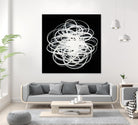 Scribbles I by KC Haxton on GIANT ART - black abstract