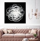 Scribbles I by KC Haxton on GIANT ART - black abstract