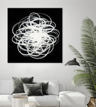 Scribbles I by KC Haxton on GIANT ART - black abstract
