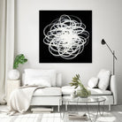 Scribbles I by KC Haxton on GIANT ART - black abstract