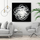 Scribbles I by KC Haxton on GIANT ART - black abstract