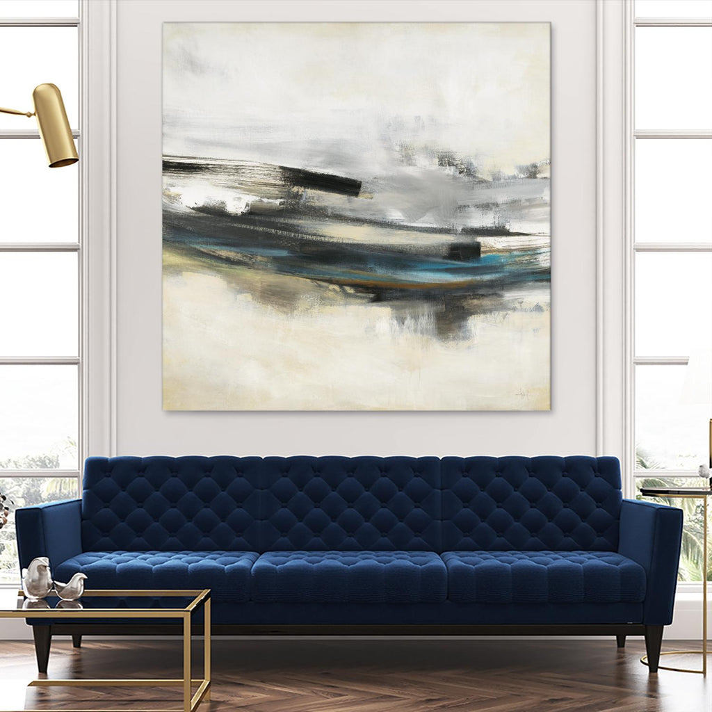 Sweet Sweep by KC Haxton on GIANT ART - blue abstract