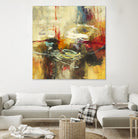 Instictual Beauty II by Randy Hibberd on GIANT ART - red abstract